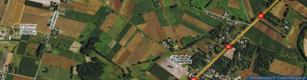 Zdjęcie satelitarne Karolków Szwarocki ul.